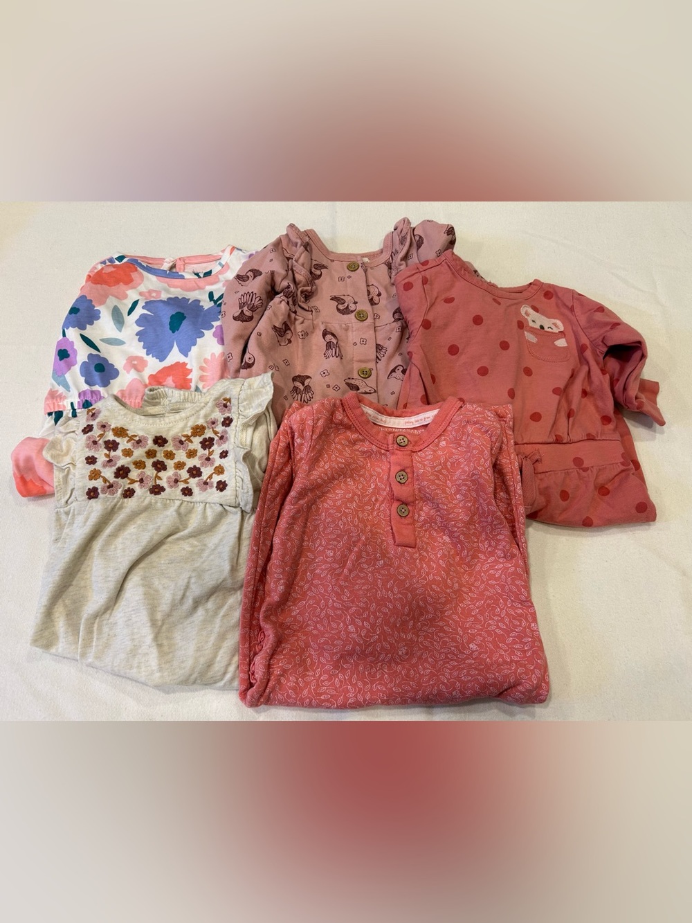 Baby girl romper pants bundle